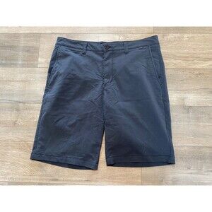 Travis Mathew Prestige Golf Mens 34X10 Charcoal Chino Flat Front Shorts